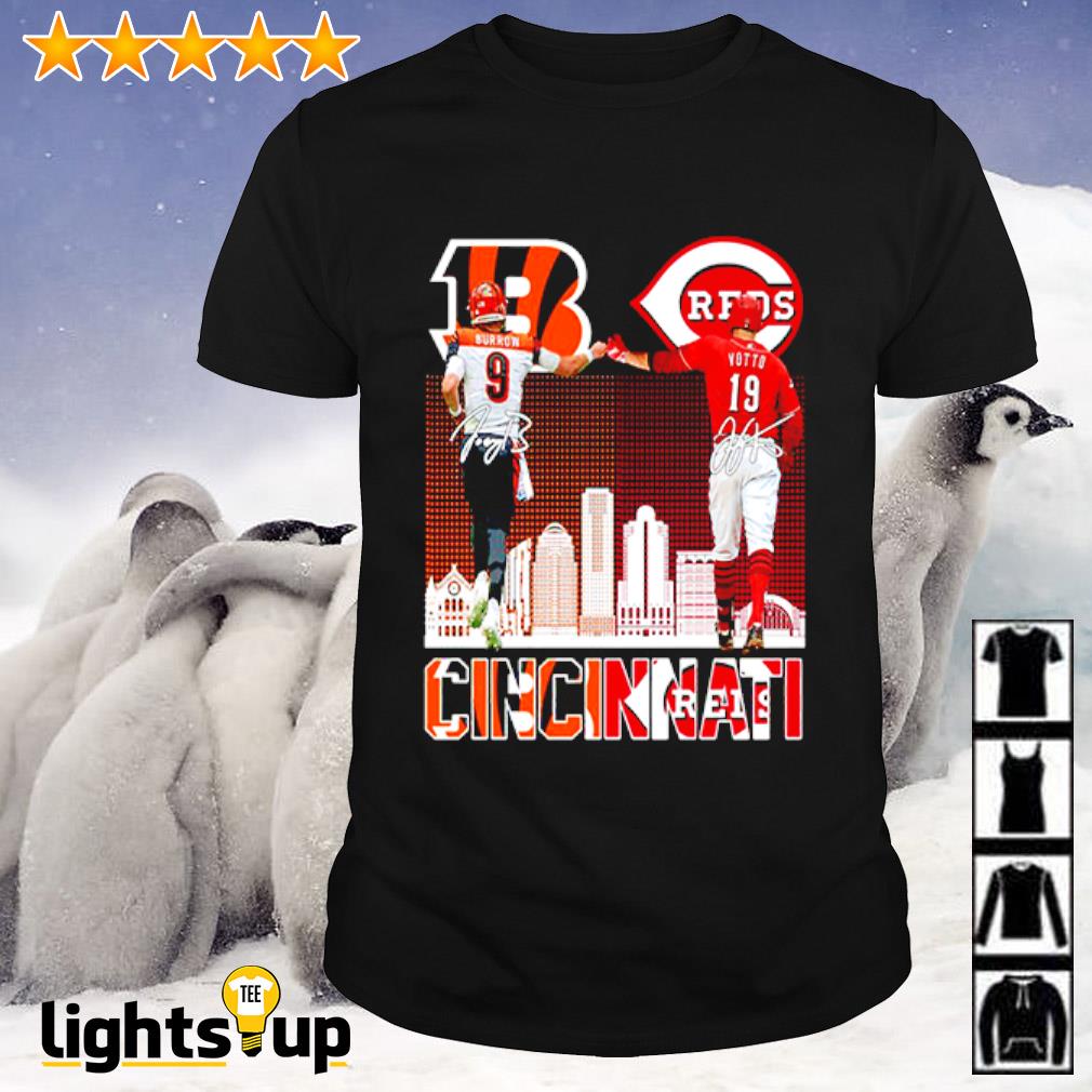 Cincinnati Bengals Joe Burrow and Cincinnati Reds Joey Votto signatures  shirt, hoodie, sweater and long sleeve