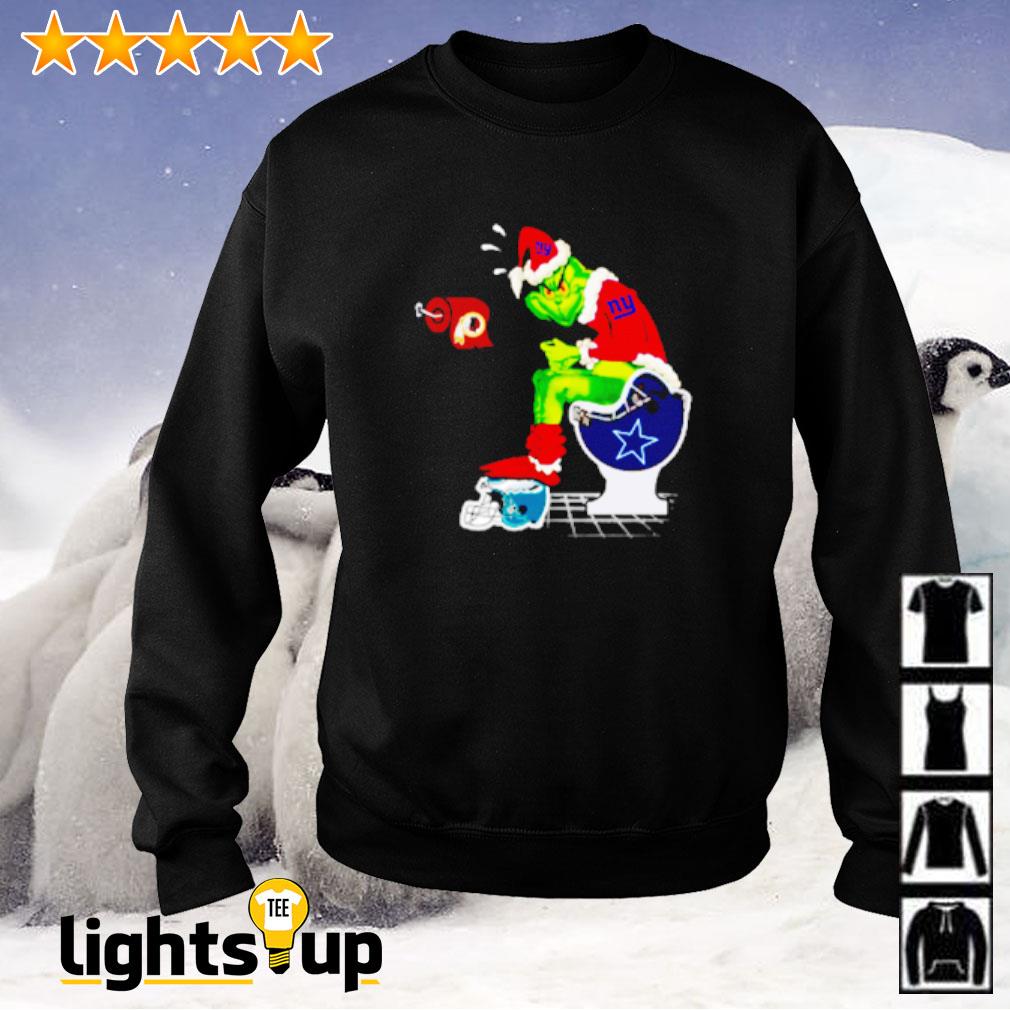 The Grinch Dallas Cowboys Shit On Toilet Philadelphia Eagles And Other  Teams Christmas Sweatshirt, hoodie, sweater, long sleeve and tank top