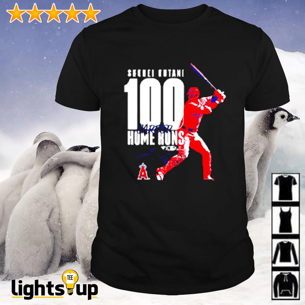 Shohei Ohtani Los Angeles Angels 100th Career Home Run Signature Shirt,  hoodie, sweater, long sleeve and tank top