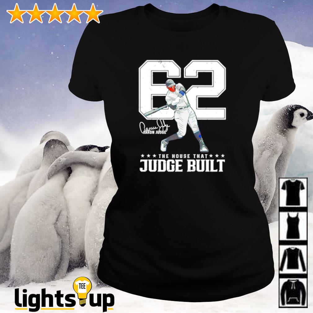 Aaron Judge 62 The house that Judge built signature shirt