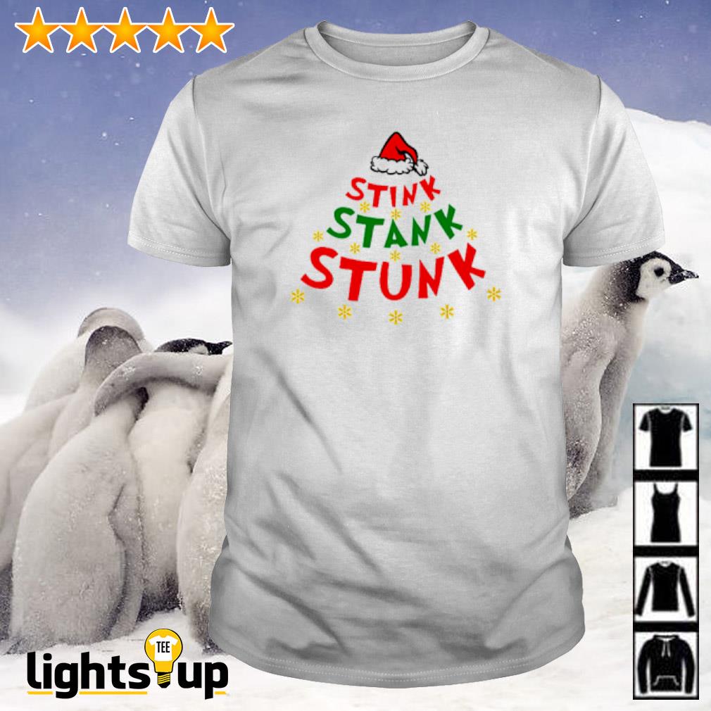 Santa hat stink stank stunk Christmas shirt