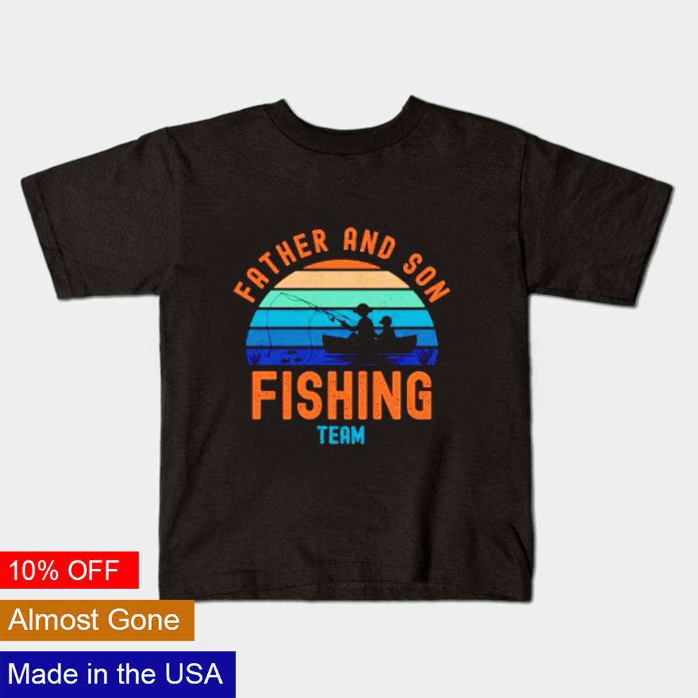 Father and son fishing team shirt