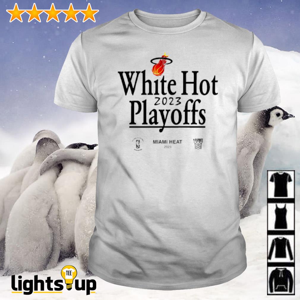 Miami Heat white hot 2023 playoffs shirt