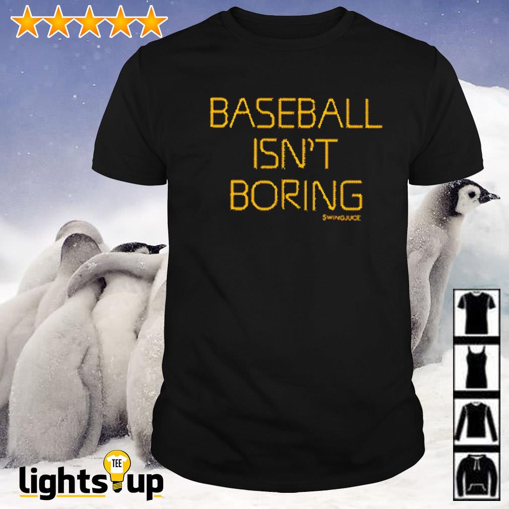 SwingJuice Short Sleeve Unisex T-Shirt Official Baseball Isn't Boring Orange