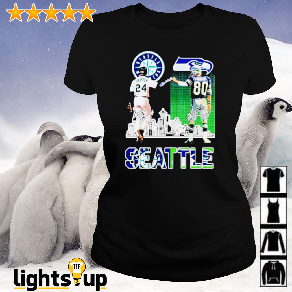 Seatle Mariners Griffey And Seahawks Largent City Champion T Shirt - Growkoc