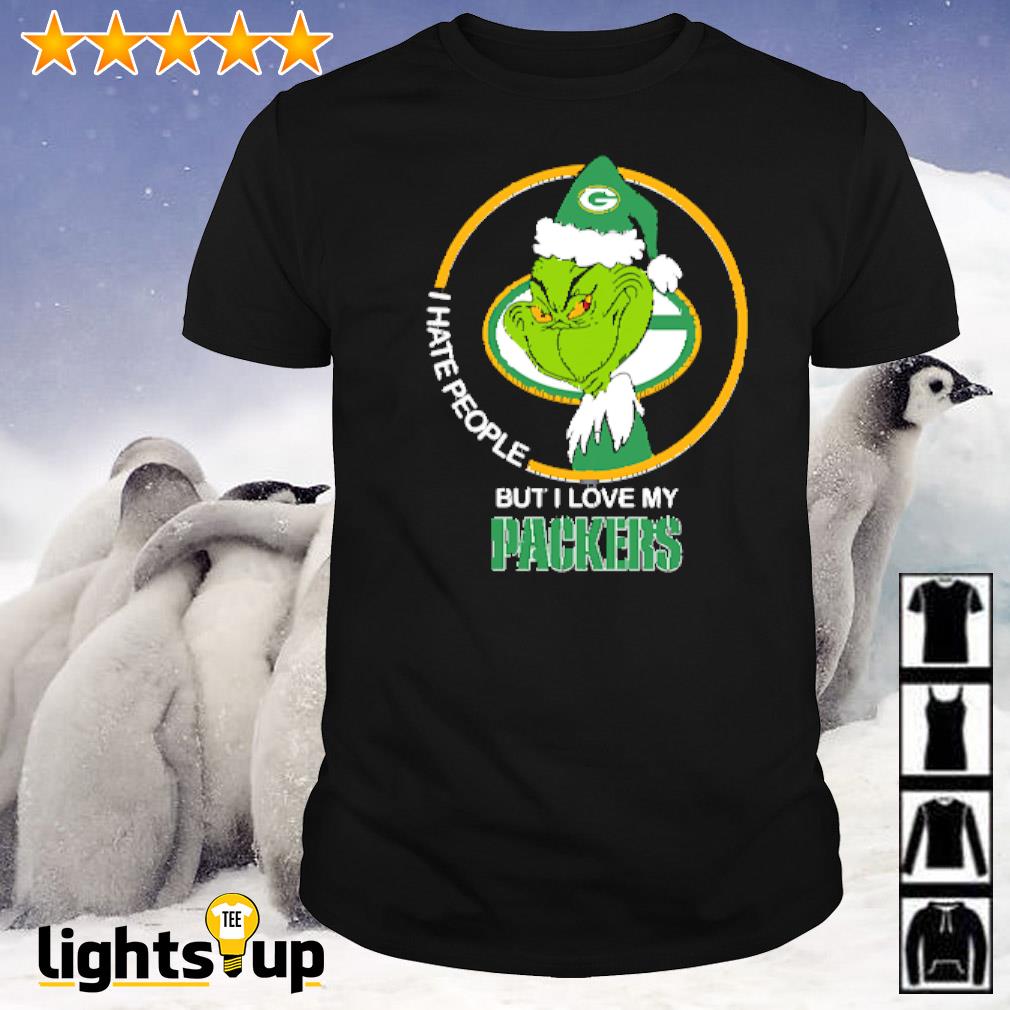 I Hate People But I Love My Green Bay Packers Grinch T-Shirt - T-shirts Low  Price