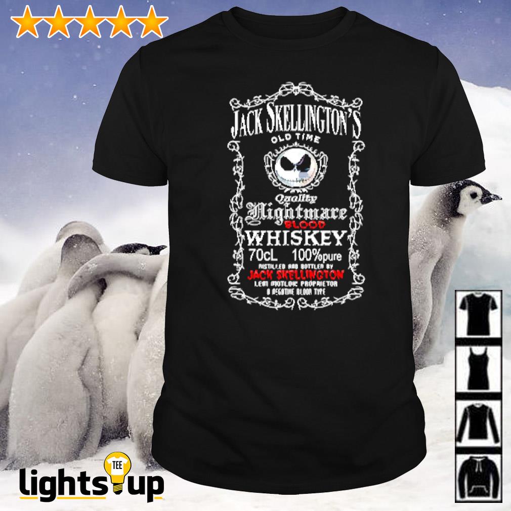 Jack Skellington quality nightmare blood whiskey shirt