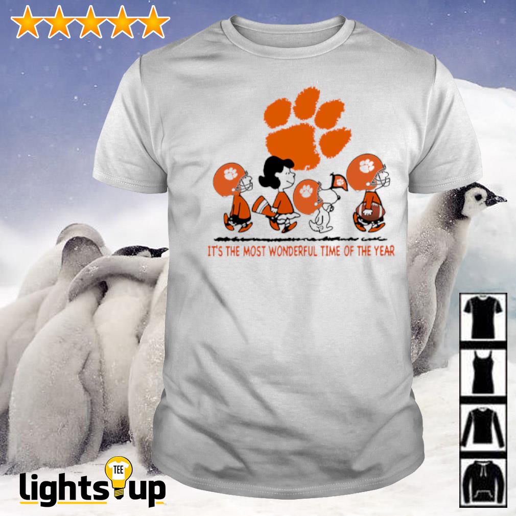 Snoopy and friends Clemson Tigers it’s the most wonderful time of the year shirt